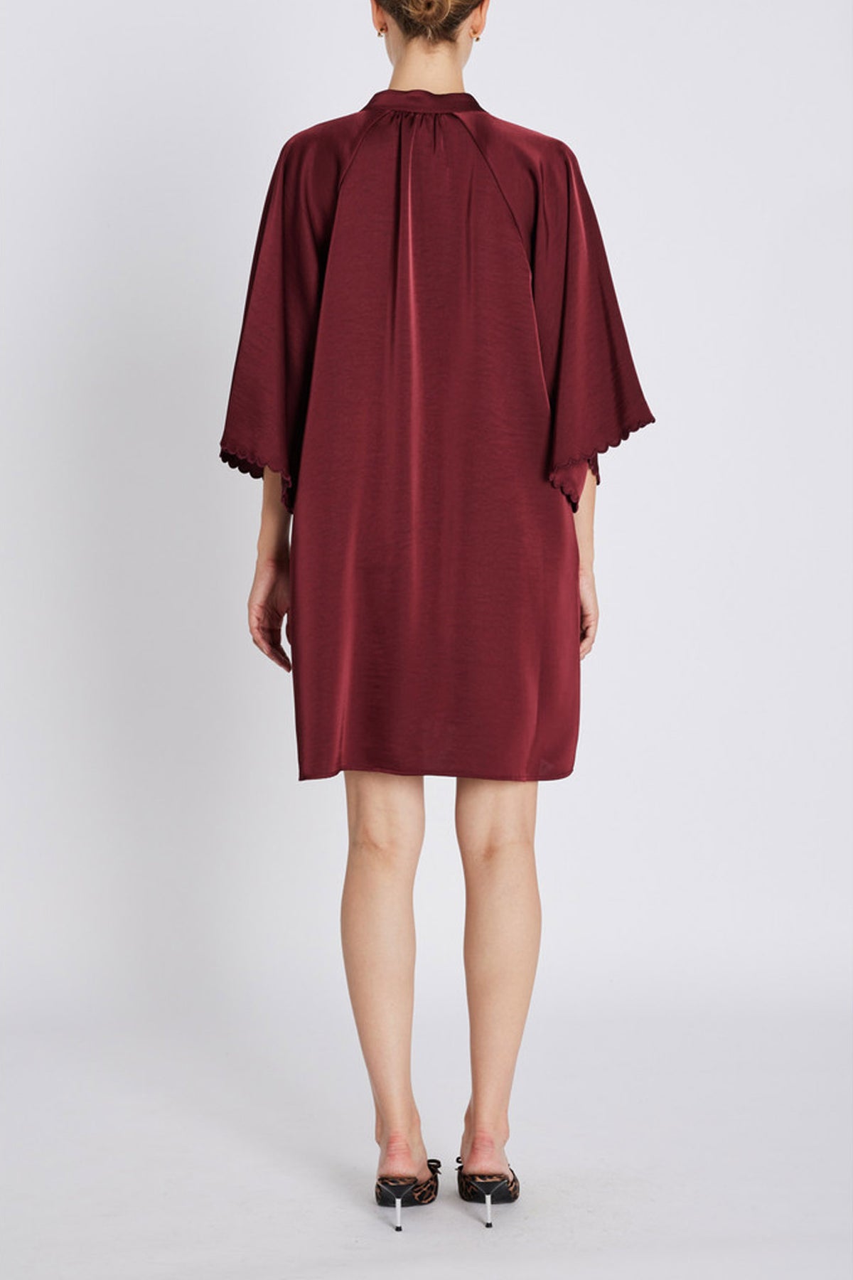 BeckiaBBWendisa dress Burgundy - BBW4613
