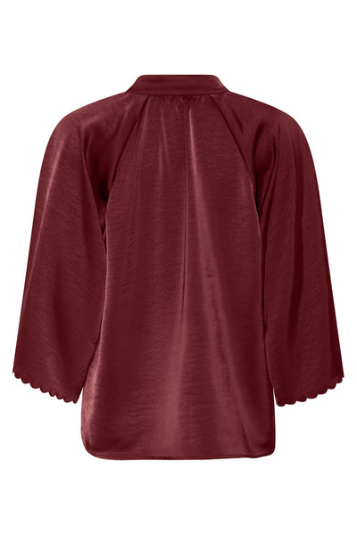 BeckiaBBWinny blouse Burgundy - BBW4614 Thumbnail