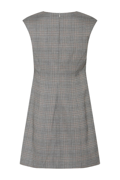 IpomoeaBBLenesa dress Brown check - BBW4678 Thumbnail