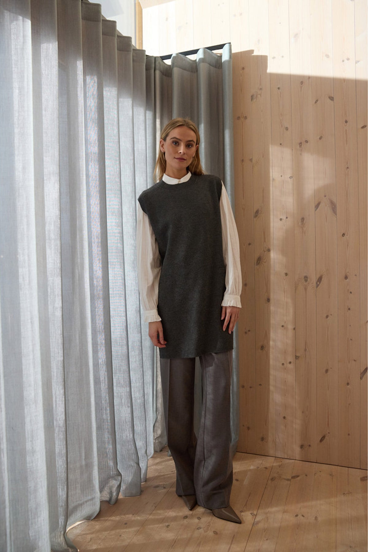 500HMKanro knit dress 403 Storm grey - HM1201