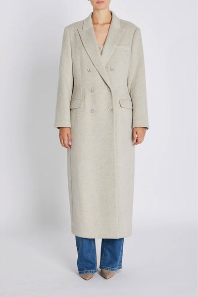 FallopiaBBAbellas coat BEIGE MELANGE - BBW4658 Thumbnail