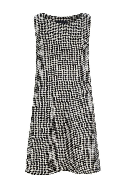 Chesu Ã¦rmelÃ¸s kjole BLACK/IVORY PEPITA - 256-2435-5297 Thumbnail