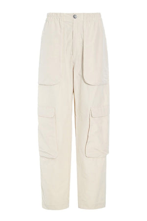 Fukkura poplin lommebukser IVORY - 256-2380-5302