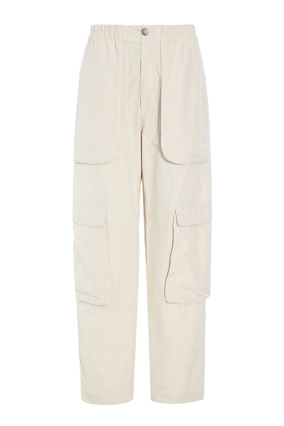 Fukkura poplin lommebukser IVORY - 256-2380-5302