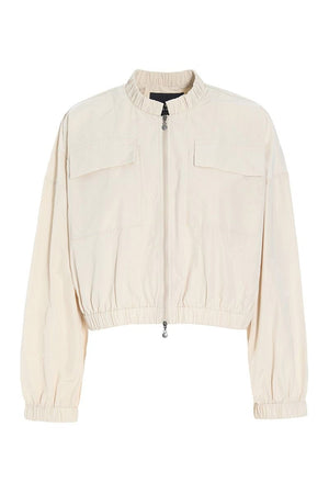 Fukkura poplin bomber jakke IVORY - 256-2380-5303