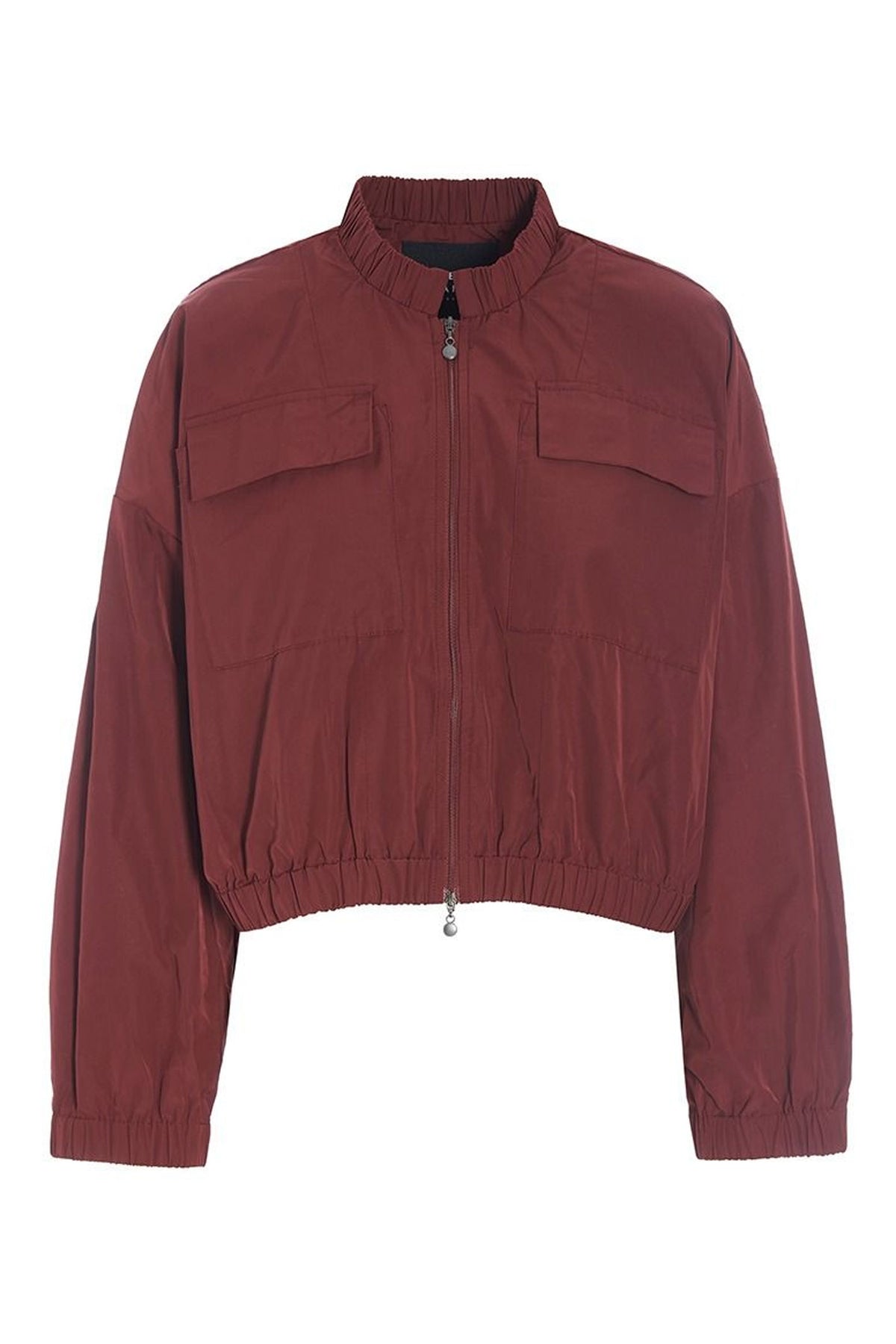 Fukkura poplin bomber jakke Maroon - 256-2380-5303