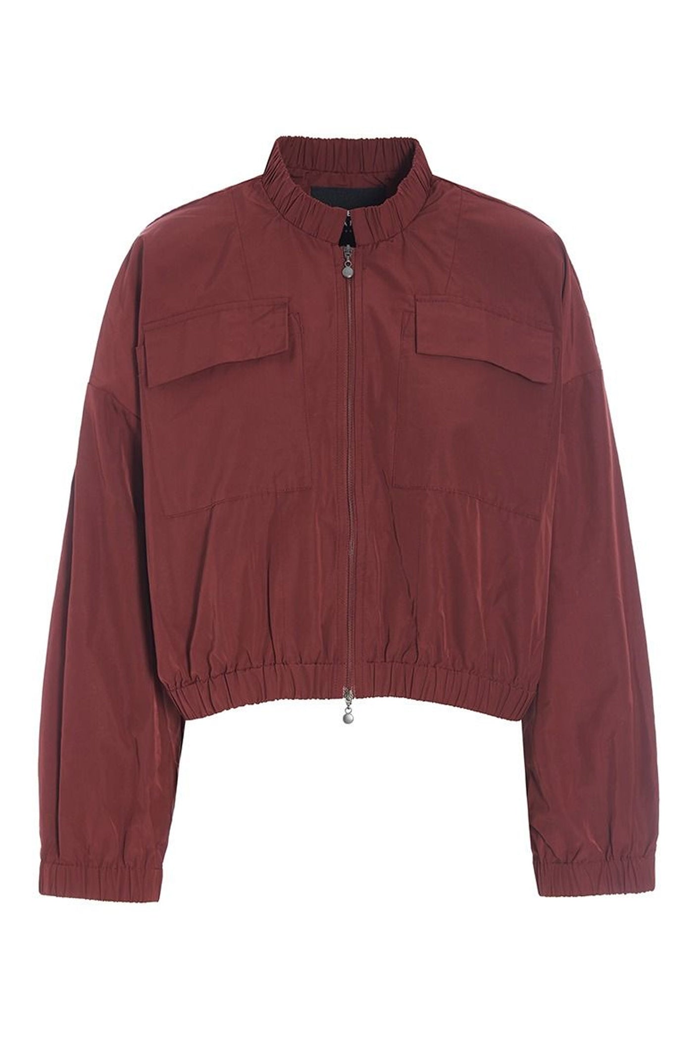 Fukkura poplin bomber jakke Maroon - 256-2380-5303