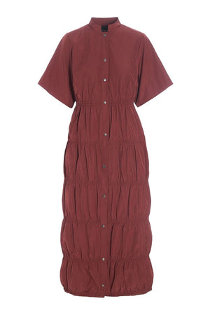 Fukkura poplin kjole Maroon - 256-2380-5304