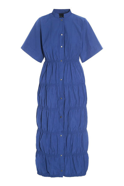Fukkura poplin kjole Twilight Blue - 256-2380-5304 Thumbnail