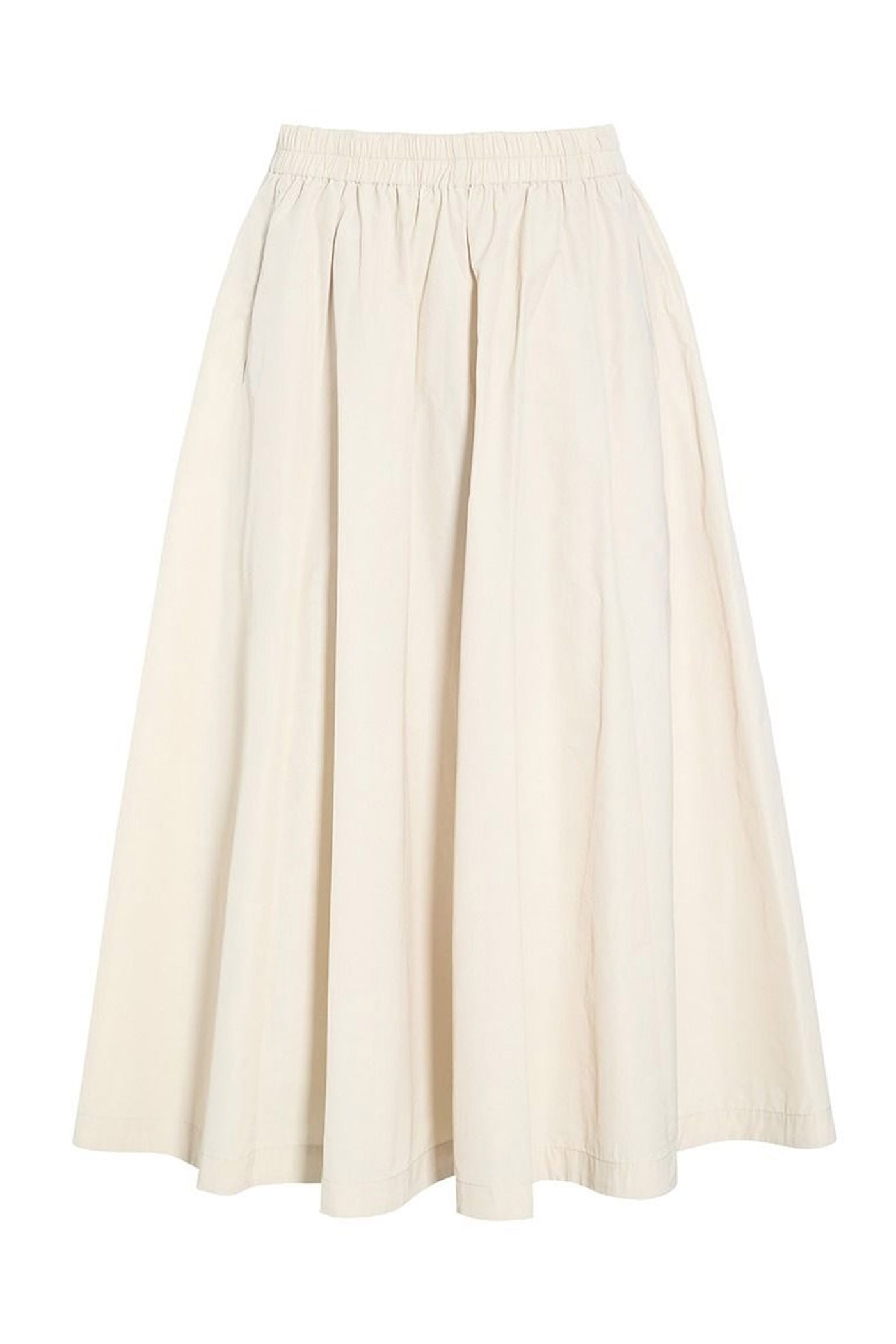 Fukkura poplin nederdel IVORY - 256-2380-5305