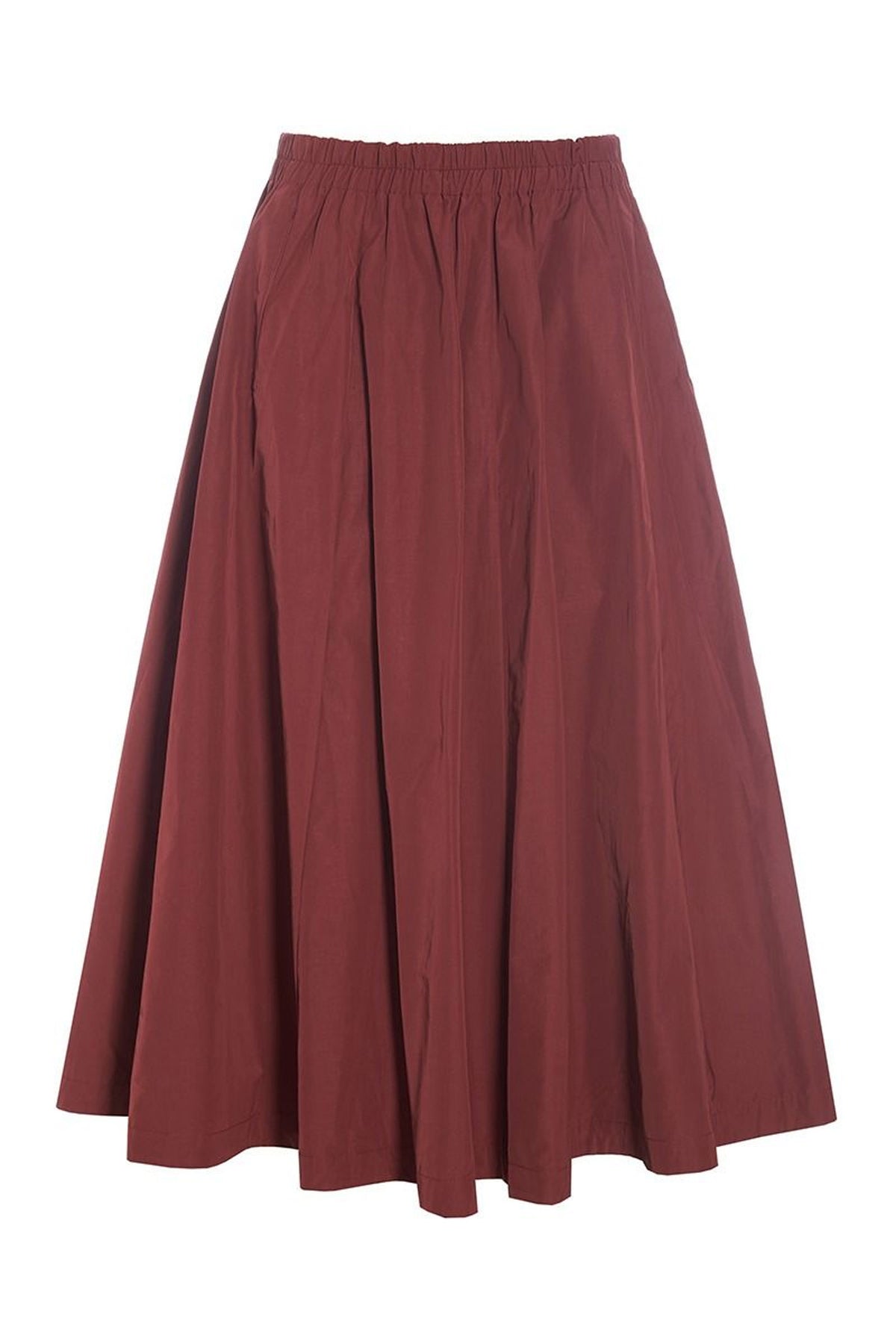 Fukkura poplin nederdel Maroon - 256-2380-5305
