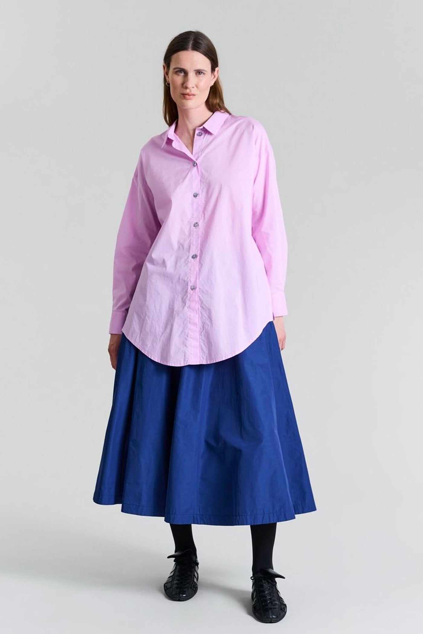 Fukkura poplin nederdel Twilight Blue - 256-2380-5305