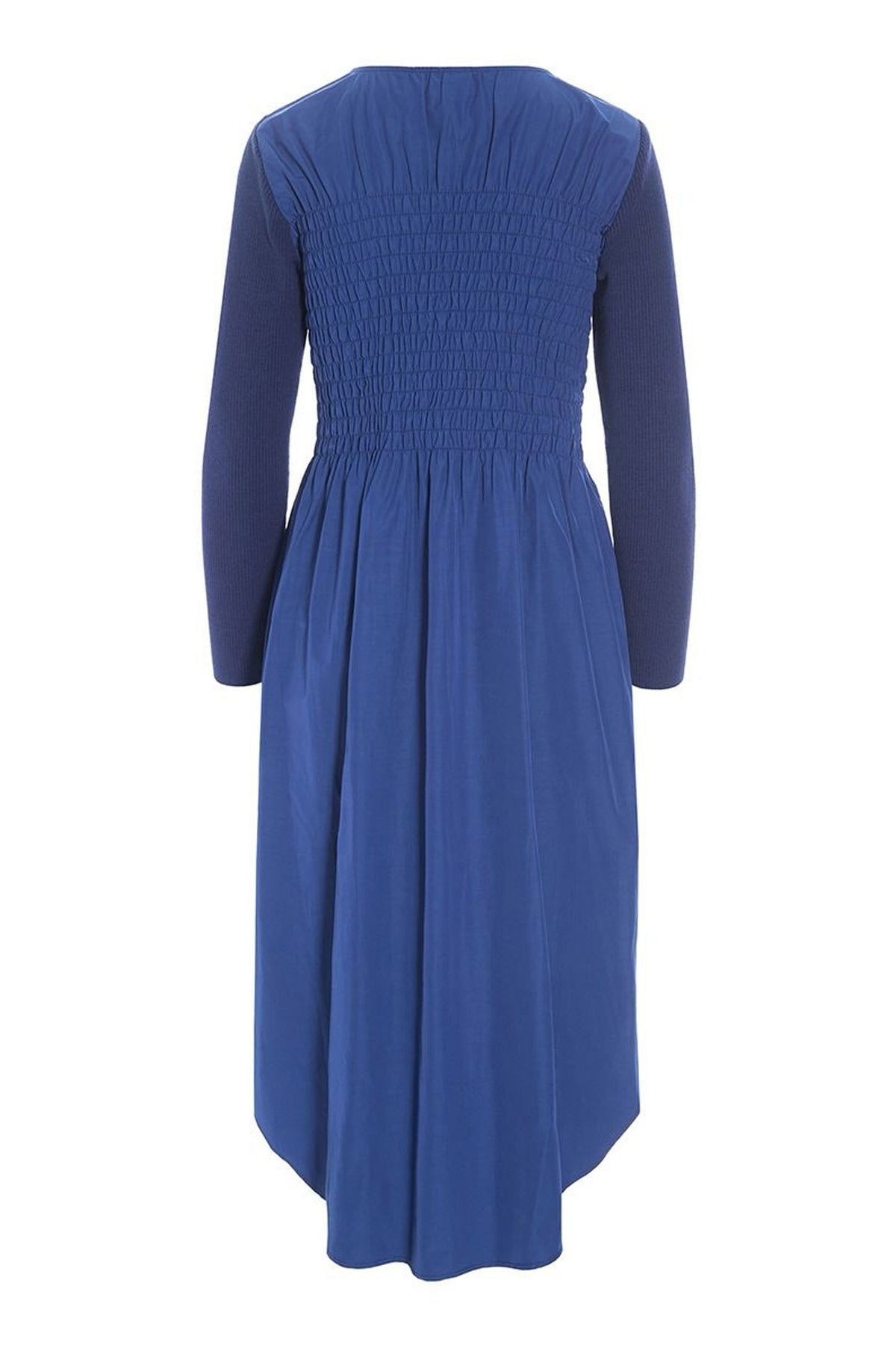 Fukkura poplin kjole med smock Twilight Blue - 256-2380-5306