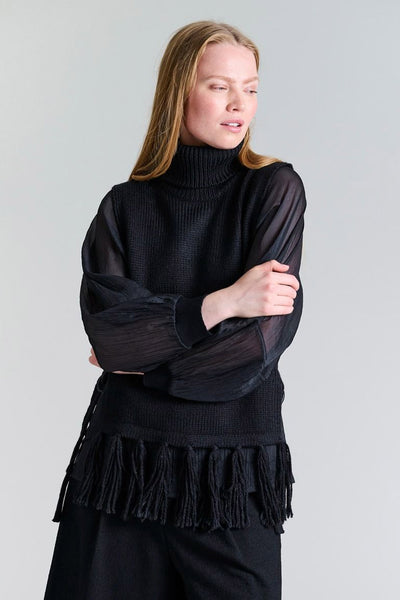 Sukasu raglan bluse Black - 256-2402-5322 Thumbnail