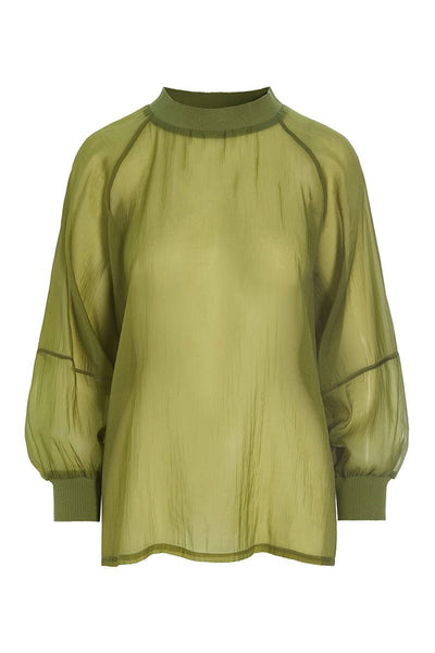 Sukasu raglan bluse GINKO GREEN - 256-2402-5322 Thumbnail