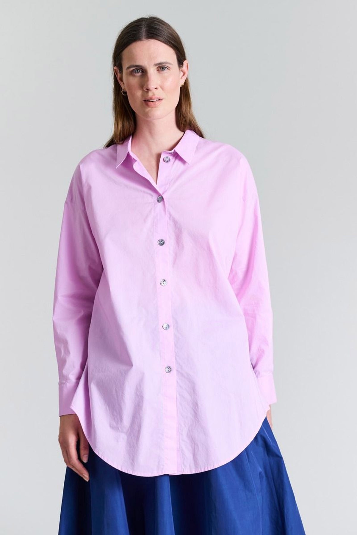 Core cotton skjorte med luknin Candyfloss - 256-2226-5327