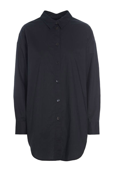 Core cotton skjorte med luknin Black - 256-2226-5327 Thumbnail