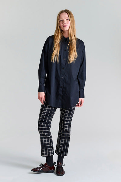 Core cotton skjorte med luknin Black - 256-2226-5327 Thumbnail