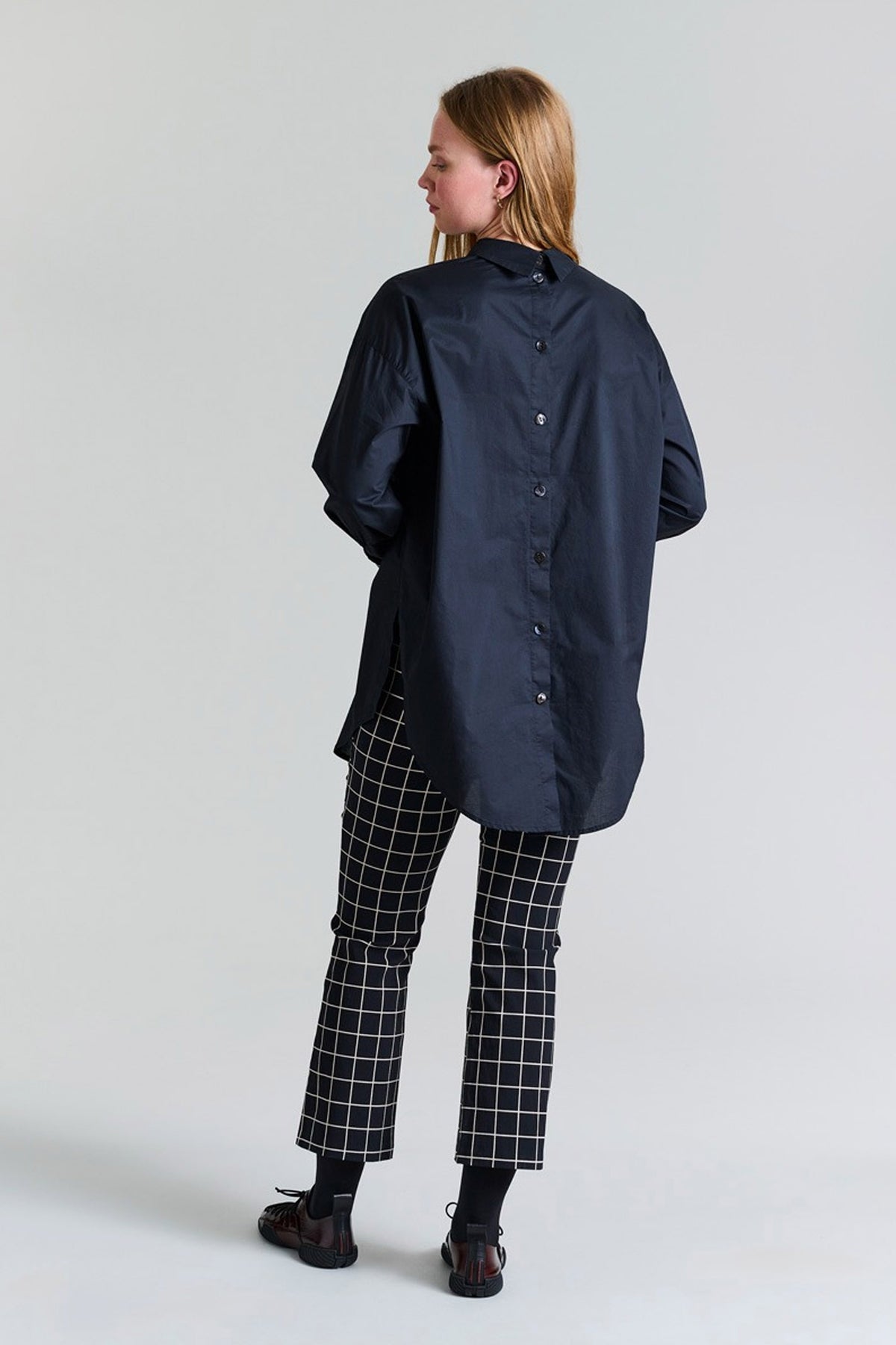 Core cotton skjorte med luknin Black - 256-2226-5327