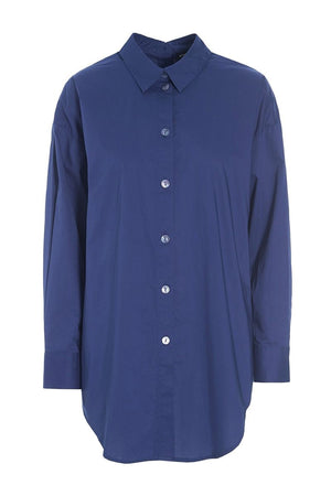 Core cotton skjorte med luknin Twilight Blue - 256-2226-5327