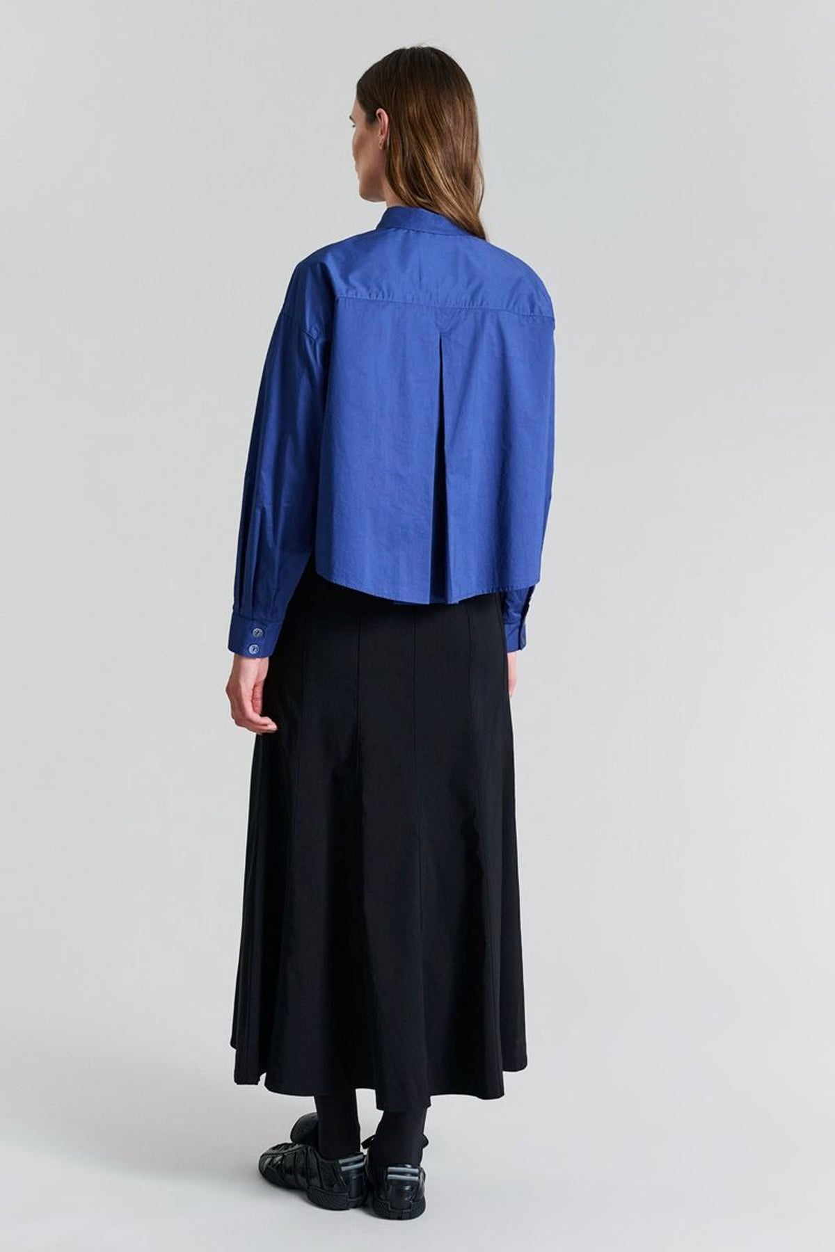 Core cotton skjorte med lÃ¦g Twilight Blue - 256-2226-5328