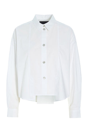 Core cotton skjorte med lÃ¦g White - 256-2226-5328