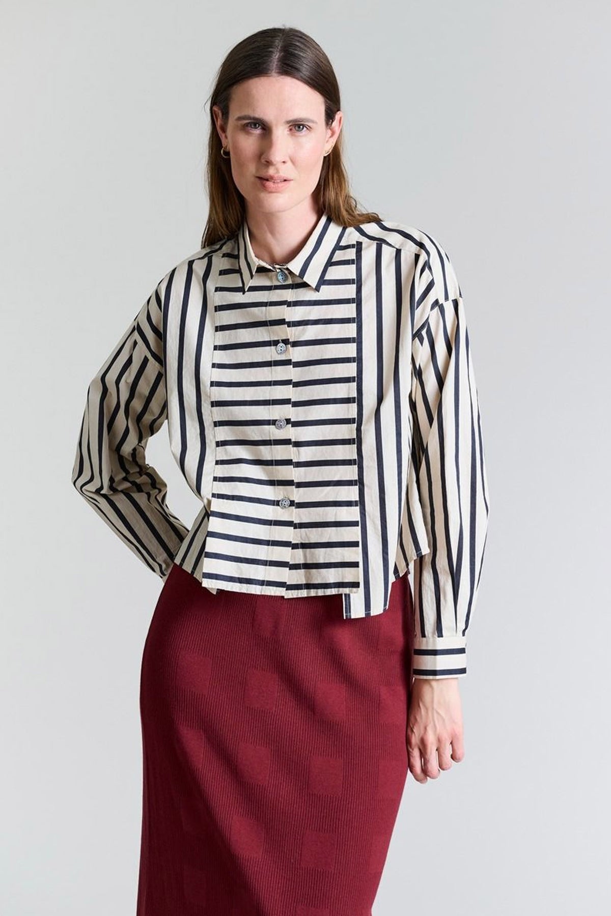 Pirate stripe skjorte med lÃ¦g PIRATE STRIPE - 256-2439-5328
