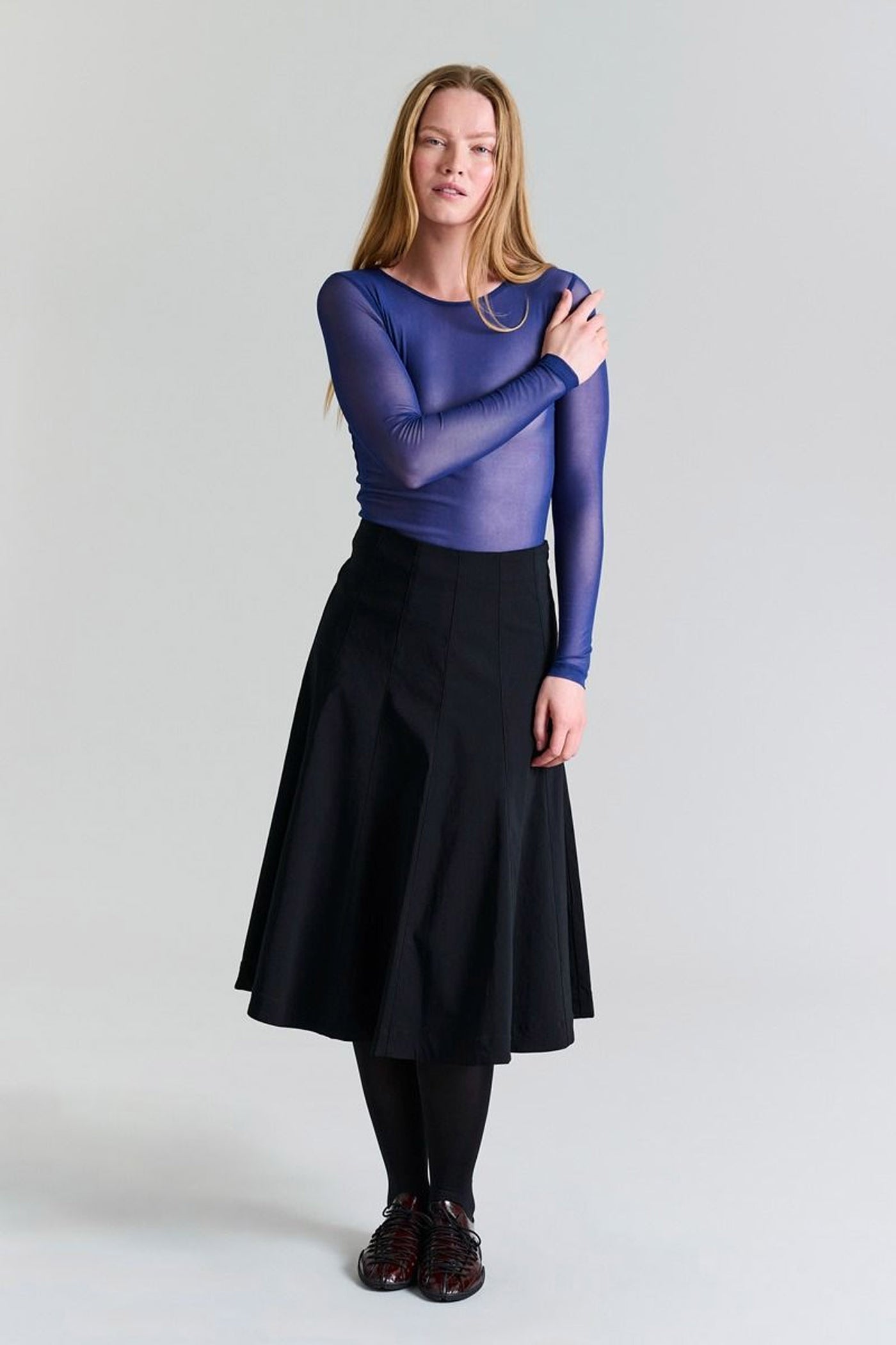 Magic stretch lang nederdel Black - 256-2291-4327