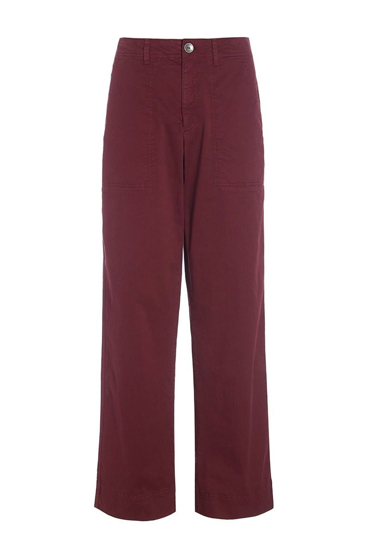 Kihon lange lige bukser Maroon - 256-2399-4755