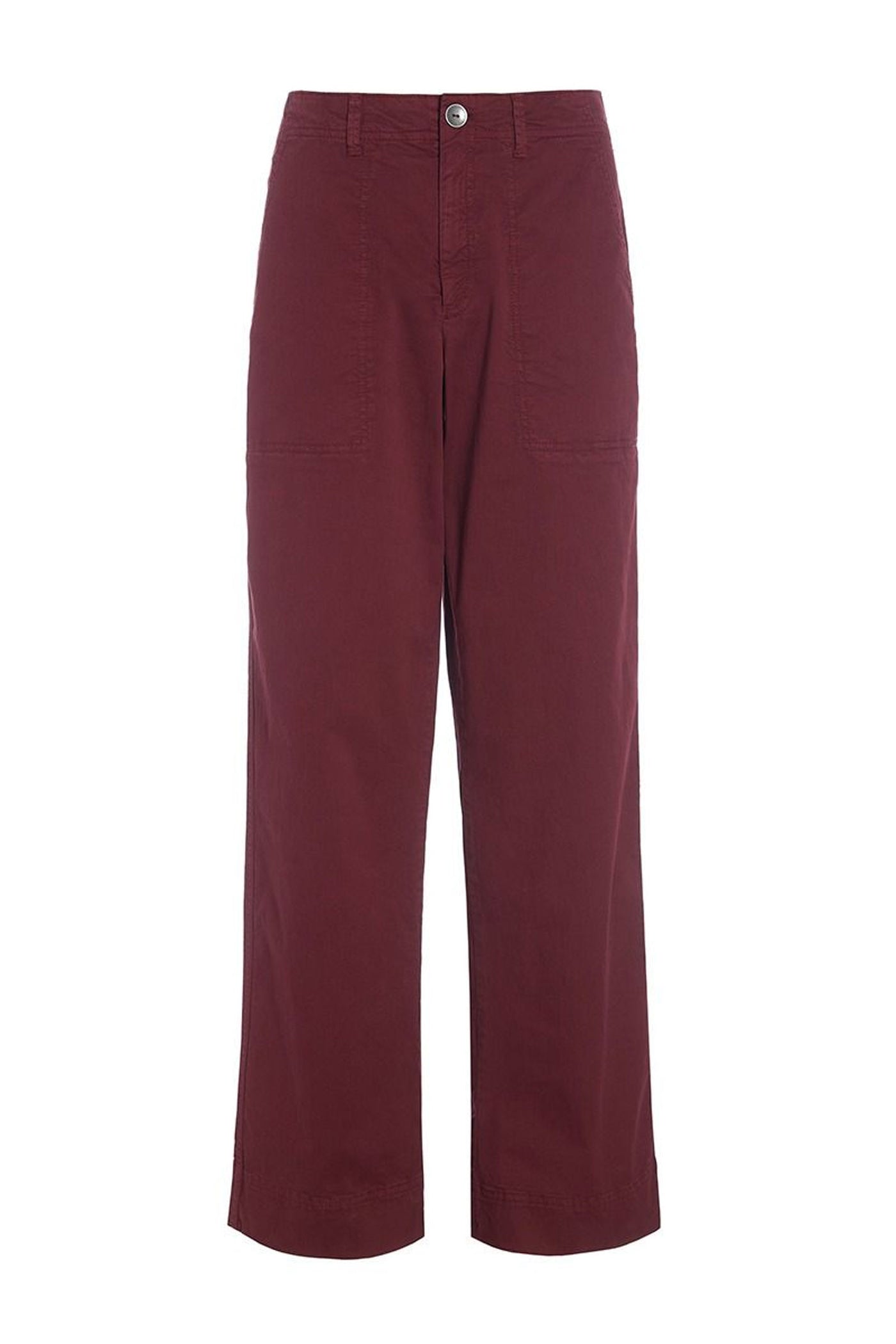 Kihon lange lige bukser Maroon - 256-2399-4755
