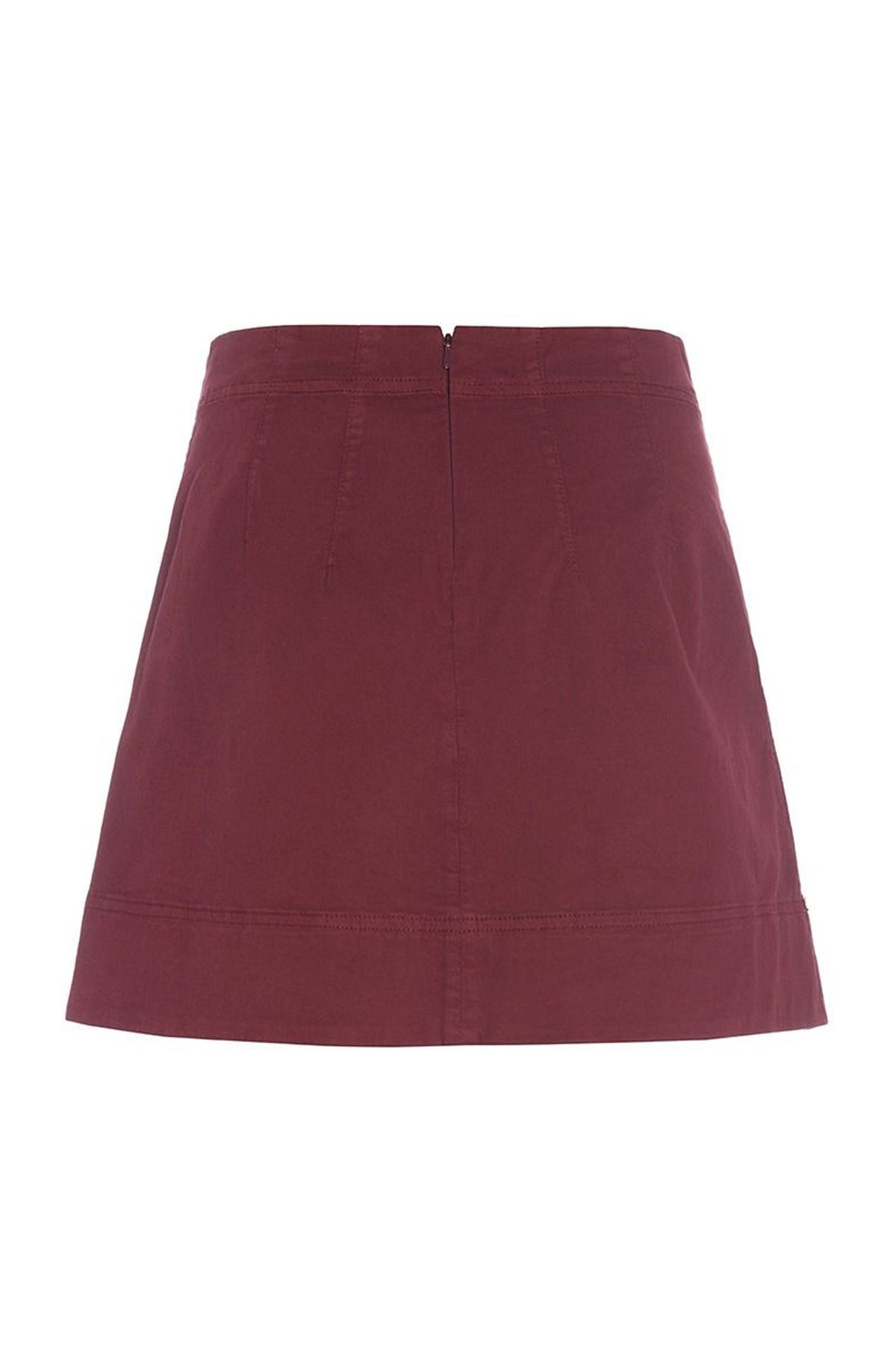 Kihon kort nederdel Maroon - 256-2399-5340