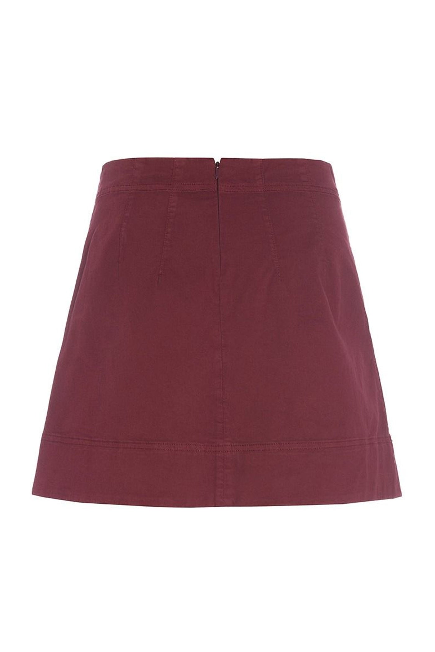 Kihon kort nederdel Maroon - 256-2399-5340