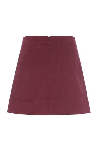 Kihon kort nederdel Maroon - 256-2399-5340 Thumbnail