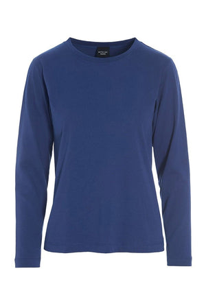 Osaka organic cotton bluse Twilight Blue - 256-4075-3436