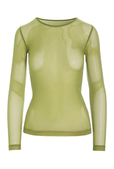 Fukashi mesh t-shirt GINKO GREEN - 256-4081-5091 Thumbnail
