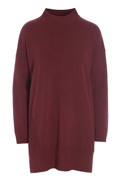 Saku lang bluse Maroon - 256-1073-5348 Thumbnail
