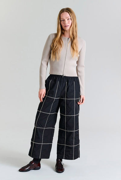 Saku rib bluse STONE - 256-1073-5351 Thumbnail
