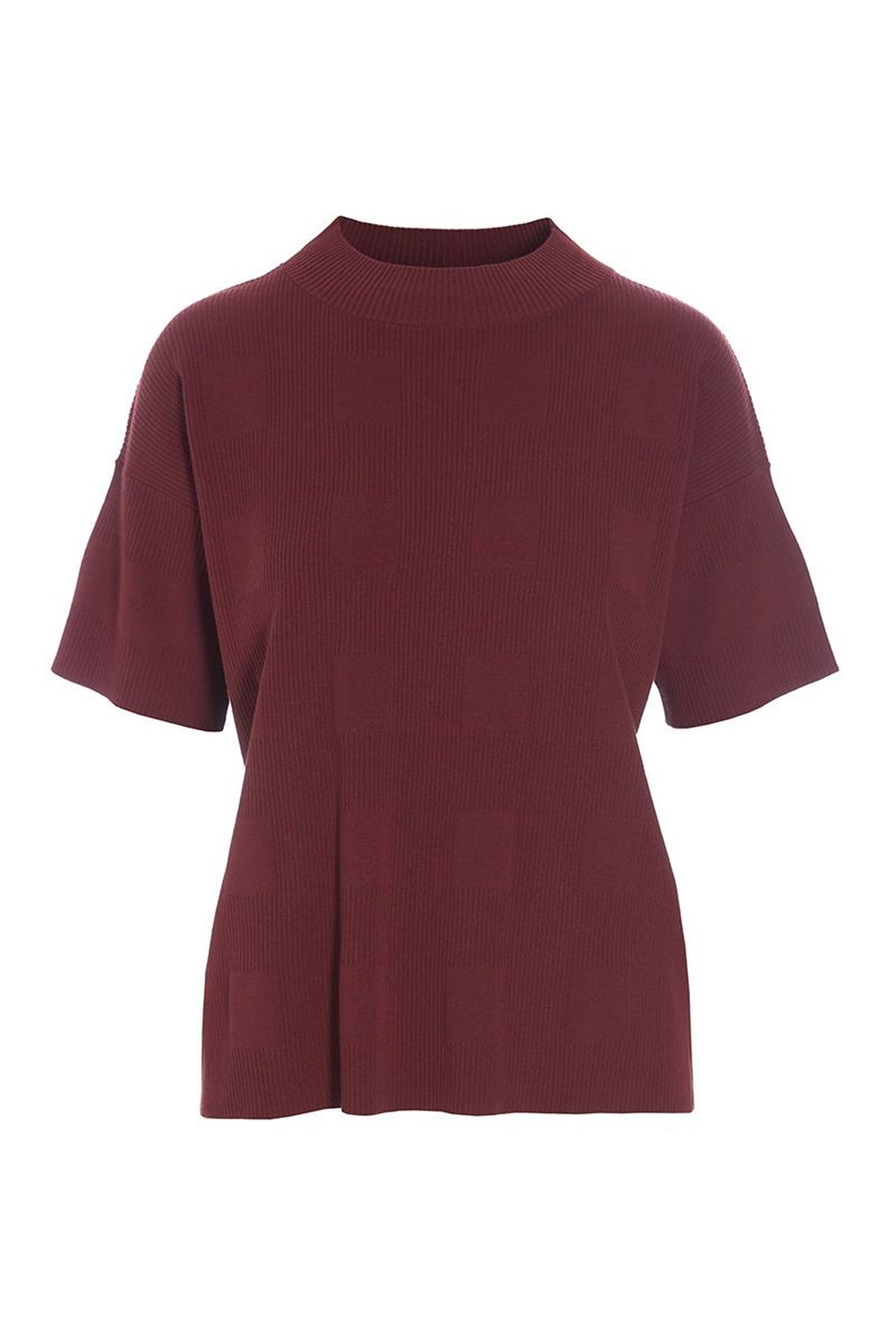 Saku kortÃ¦rmet bluse Maroon - 256-1073-5352