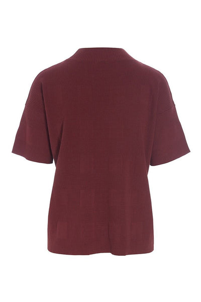 Saku kortÃ¦rmet bluse Maroon - 256-1073-5352 Thumbnail