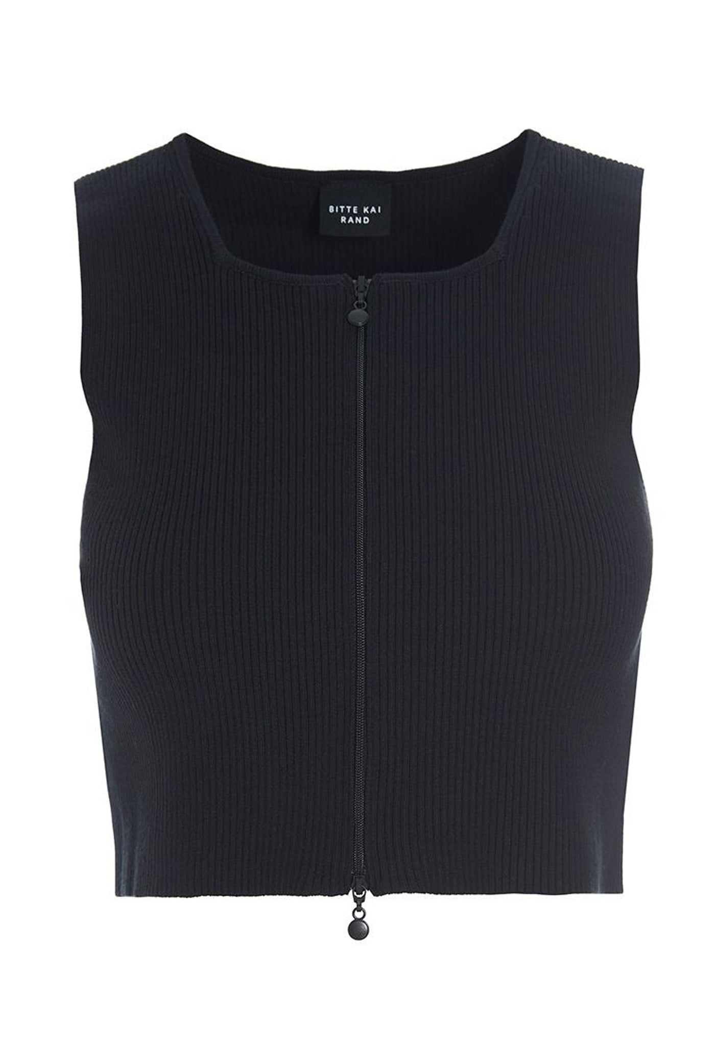 Saku Ã¦rmelÃ¸s top Black - 256-1073-5353