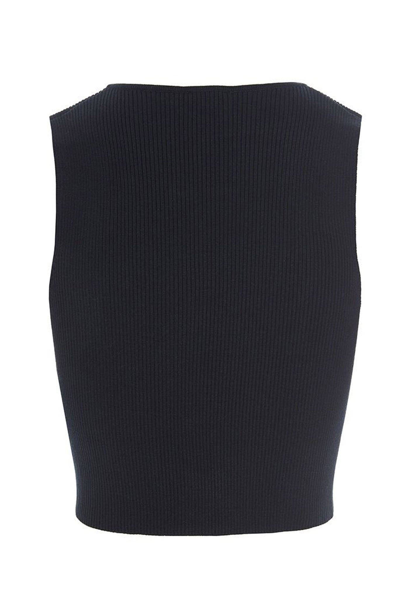 Saku Ã¦rmelÃ¸s top Black - 256-1073-5353