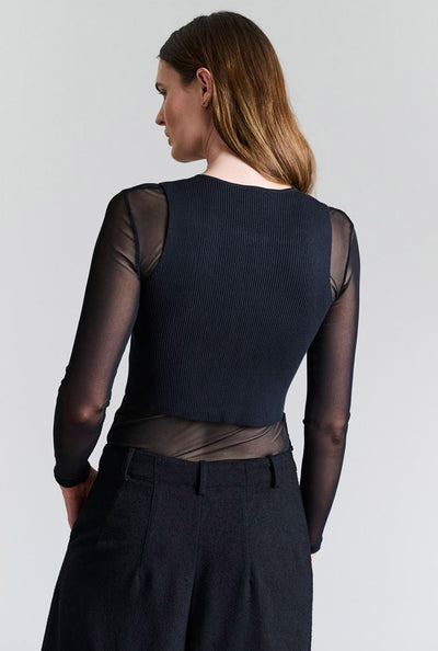 Saku Ã¦rmelÃ¸s top Black - 256-1073-5353 Thumbnail