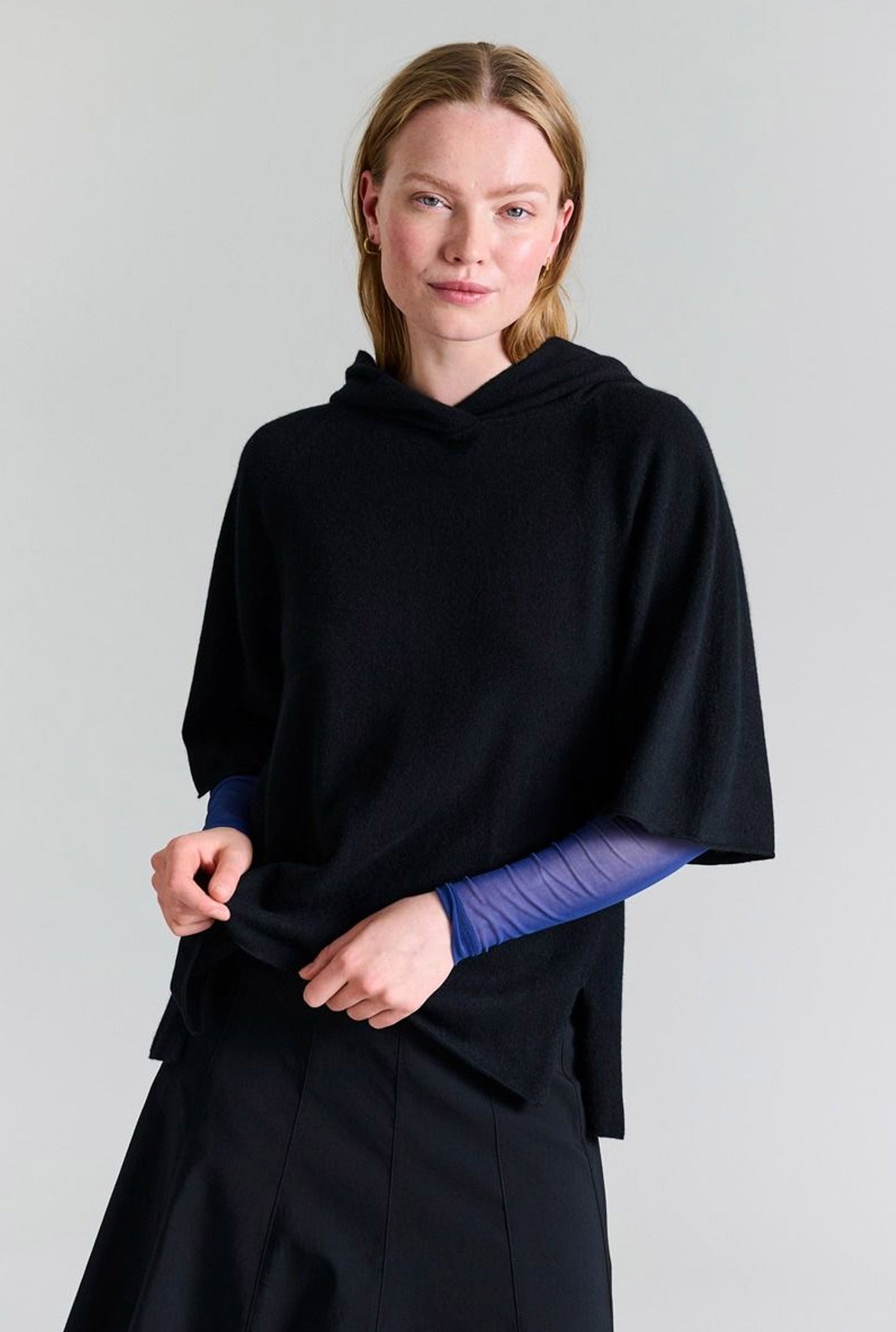 Cloud cashmere hÃ¦ttebluse Black - 256-1049-5357