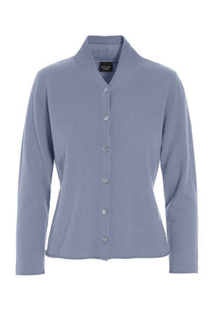 Cloud cashmere cardigan Steel Blue - 256-1049-5360
