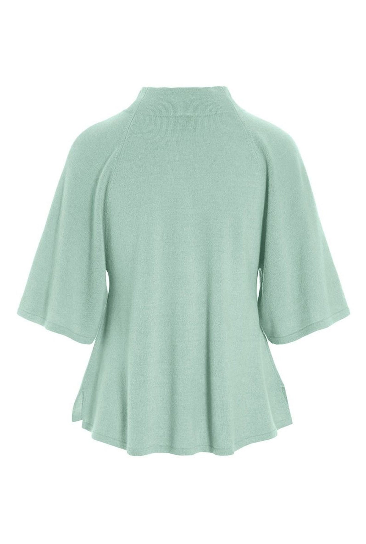 Cloud cashmere hÃ¸jhalset blus GREEN JADE - 256-1049-5361