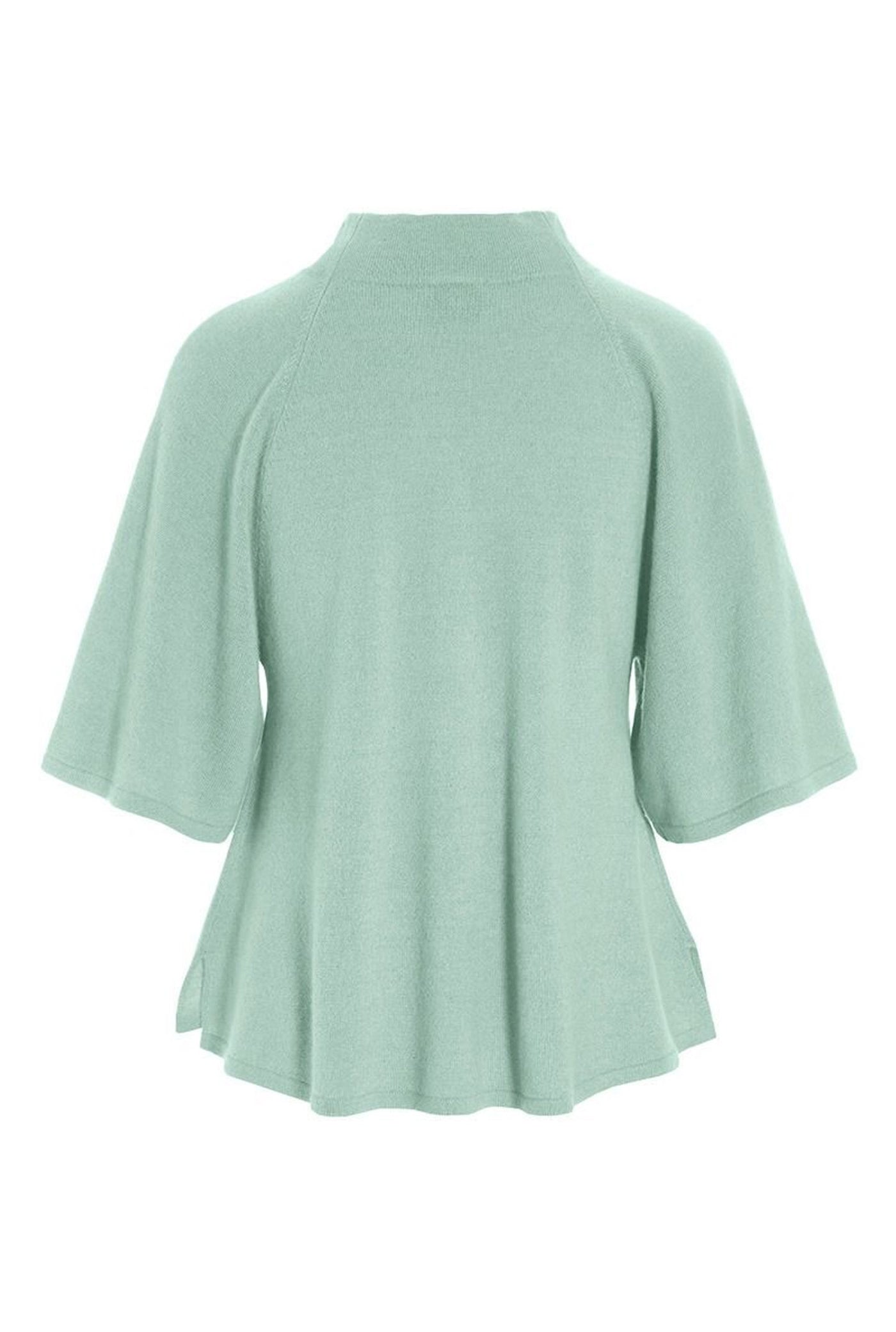 Cloud cashmere hÃ¸jhalset blus GREEN JADE - 256-1049-5361