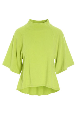 Cloud cashmere hÃ¸jhalset blus LIME - 256-1049-5361