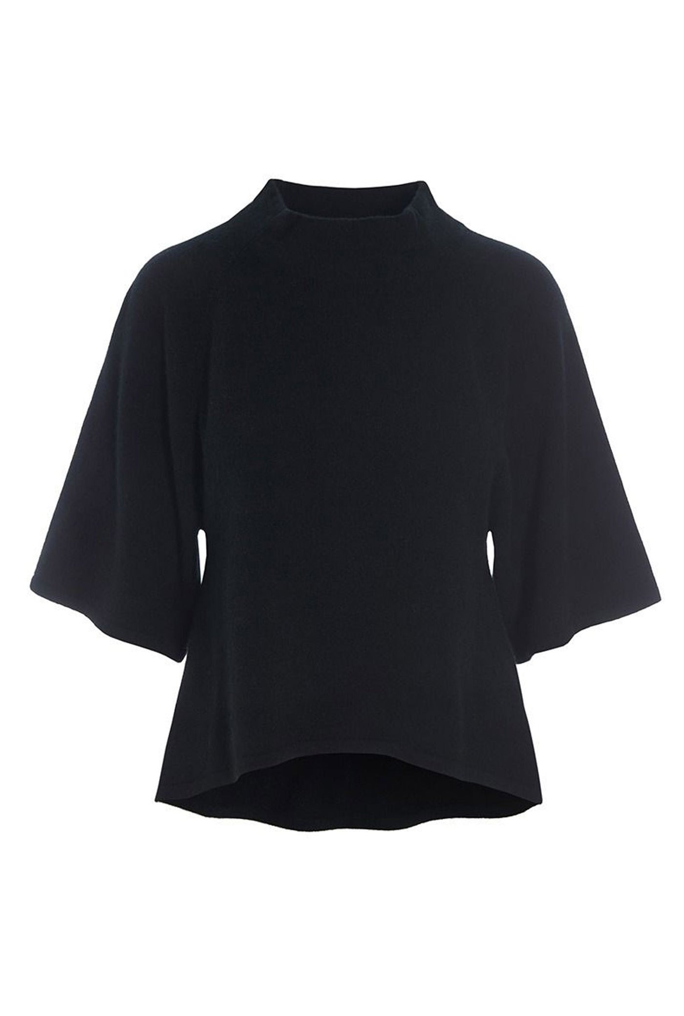 Cloud cashmere hÃ¸jhalset blus Black - 256-1049-5361