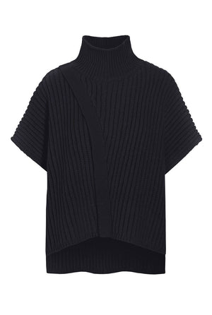 Nitto hÃ¸jhalset bluse Black - 256-1074-5365
