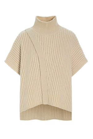 Nitto hÃ¸jhalset bluse IVORY - 256-1074-5365